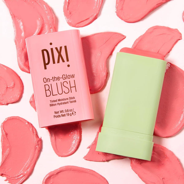 Pixi on the glow blush stick.